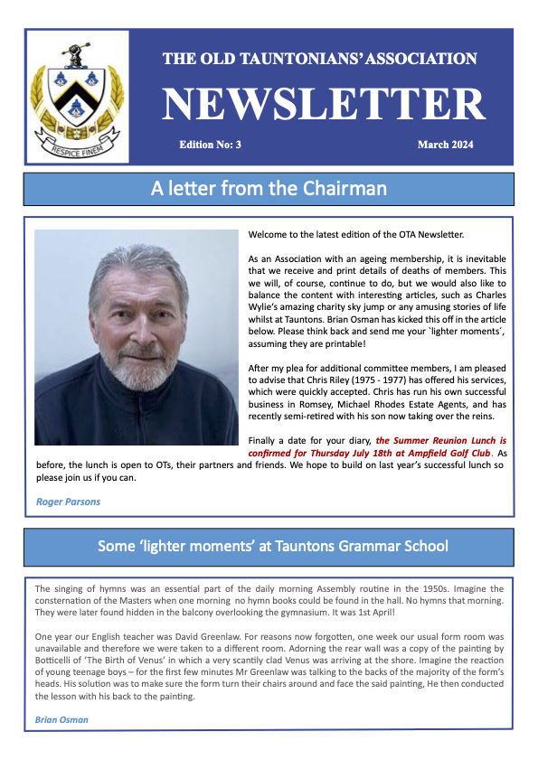 Newsletter Page 1